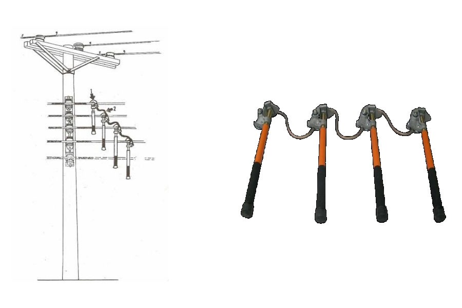 Conjunto de Aterramento Tempor�rio LL-AT447CB25-B