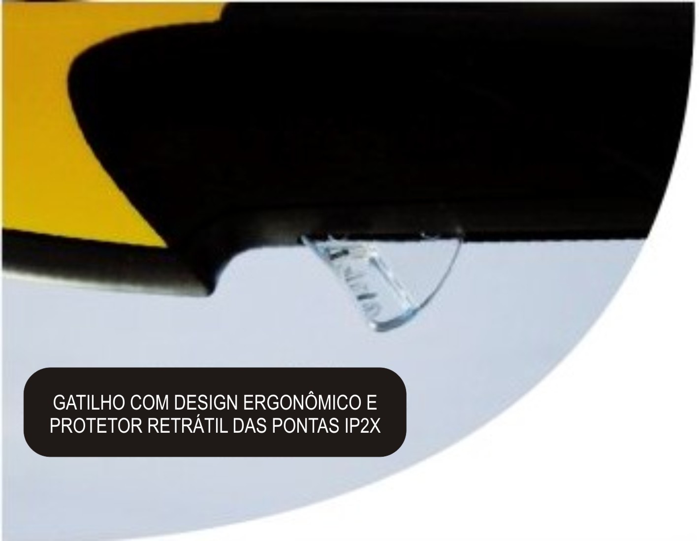 gatilho com protetor retr�til das pontas