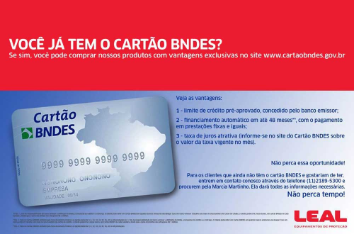 Compre com o carto BNDES